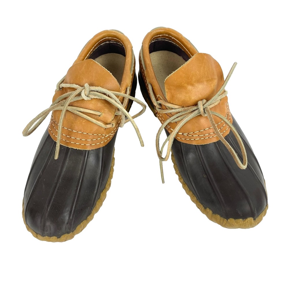 LL Bean Maine Hunting Shoe Womens 6 Brown Flats Waterproof Loafers Slip On Excl. - Picture 2 of 7